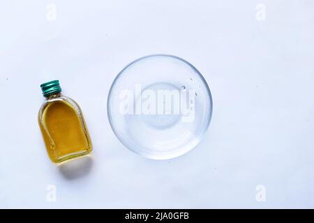 antiseptic liquid on white background , Stock Photo