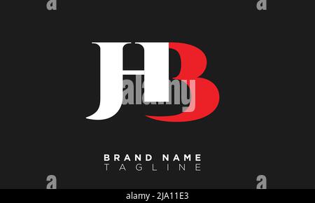 HB Alphabet letters Initials Monogram logo Stock Vector