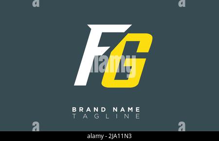 FG Alphabet letters Initials Monogram logo Stock Vector