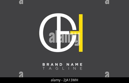 OH Alphabet letters Initials Monogram logo Stock Vector