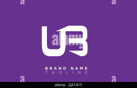UB Alphabet letters Initials Monogram logo Stock Vector