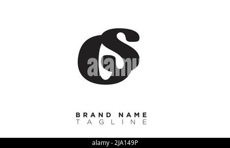 OS Alphabet letters Initials Monogram logo Stock Vector
