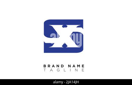 XS Alphabet letters Initials Monogram logo Stock Vector
