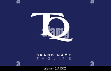 TQ Alphabet letters Initials Monogram logo Stock Vector