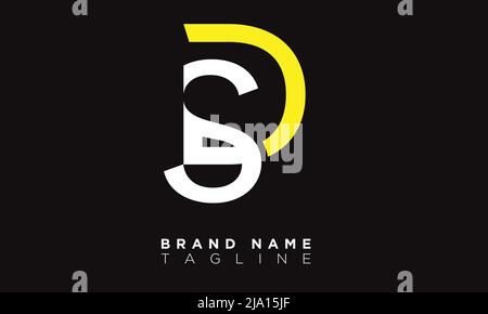 SD Alphabet letters Initials Monogram logo Stock Vector