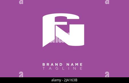 FN Alphabet letters Initials Monogram logo Stock Vector