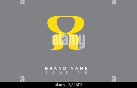 RR Alphabet letters Initials Monogram logo Stock Vector