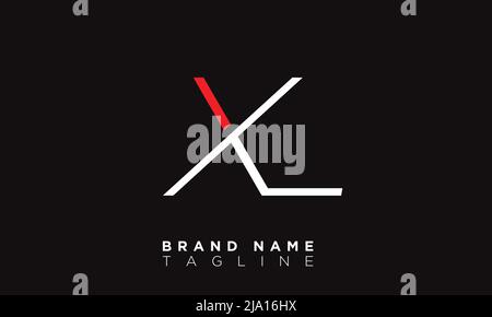 XL Alphabet letters Initials Monogram logo Stock Vector