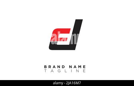 FJ Alphabet letters Initials Monogram logo Stock Vector