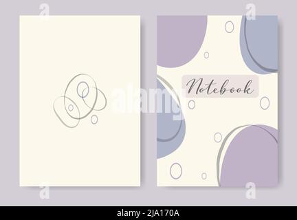 Cover design with abstract shapes. Hand drawn creative elements Stock Vector