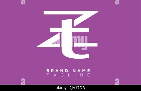 ZT Alphabet letters Initials Monogram logo Stock Vector