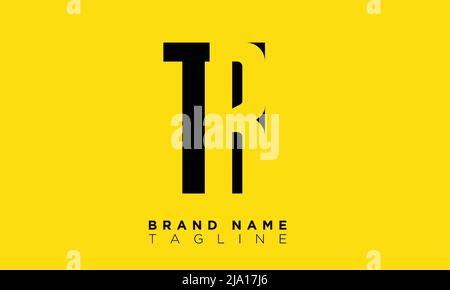 TR Alphabet letters Initials Monogram logo Stock Vector