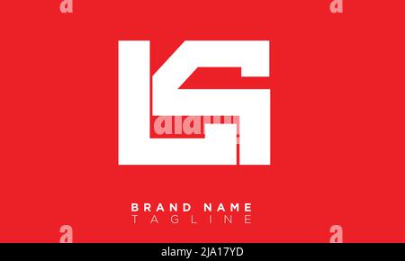 LS Alphabet letters Initials Monogram logo Stock Vector