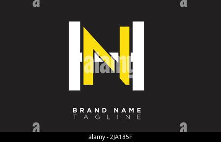 HN Alphabet letters Initials Monogram logo Stock Vector
