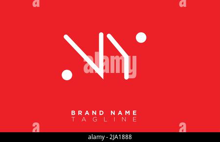 NY Alphabet letters Initials Monogram logo Stock Vector