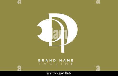 QD Alphabet letters Initials Monogram logo Stock Vector