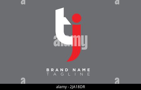 TJ Alphabet letters Initials Monogram logo Stock Vector