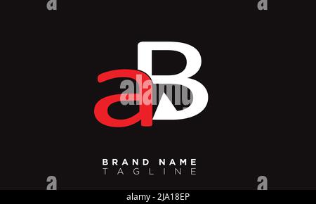 AB Alphabet letters Initials Monogram logo Stock Vector