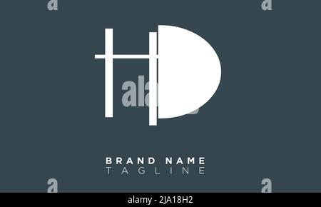 HD Alphabet letters Initials Monogram logo Stock Vector
