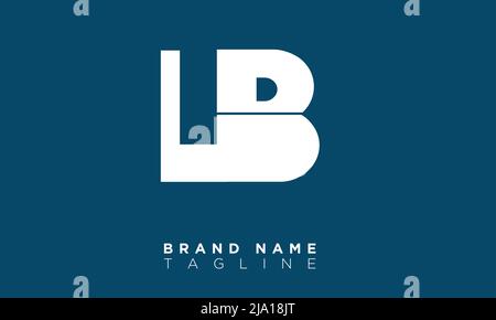 LB Alphabet letters Initials Monogram logo Stock Vector