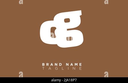 OG Alphabet letters Initials Monogram logo Stock Vector