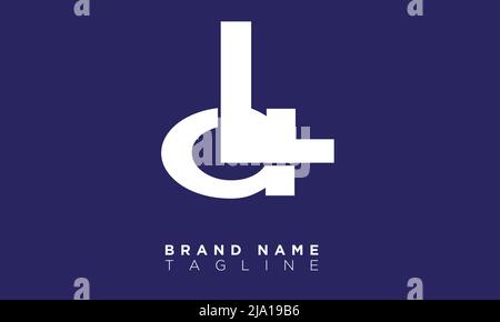 LA Alphabet letters Initials Monogram logo Stock Vector