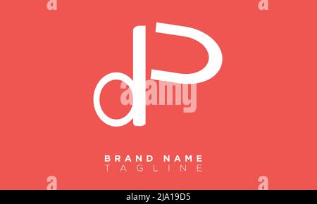 DP Alphabet letters Initials Monogram logo Stock Vector