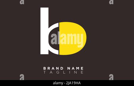 BD Alphabet letters Initials Monogram logo Stock Vector