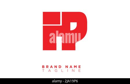 HP Alphabet letters Initials Monogram logo Stock Vector