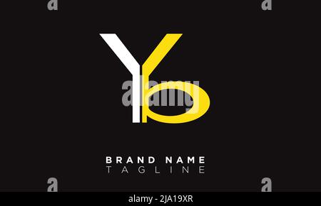 YB Alphabet letters Initials Monogram logo Stock Vector
