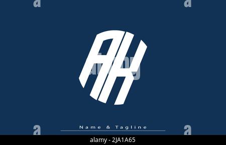 Alphabet letters Initials Monogram logo AK, KA Stock Vector