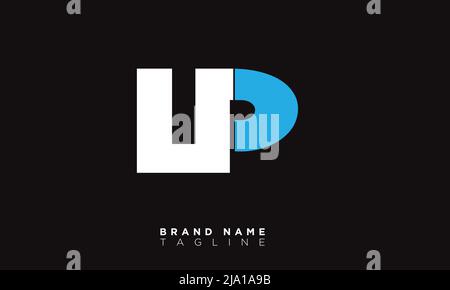 UP Alphabet letters Initials Monogram logo Stock Vector