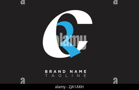 CR Alphabet letters Initials Monogram logo Stock Vector