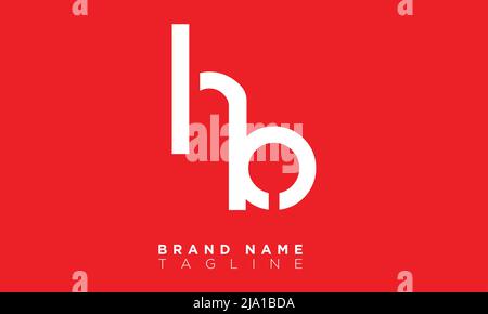 HB Alphabet letters Initials Monogram logo Stock Vector