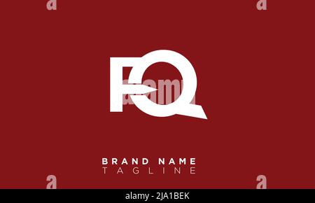 Alphabet letters Initials Monogram logo QF Stock Vector