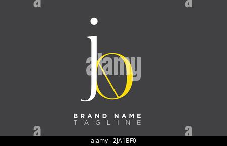 Alphabet letters Initials Monogram logo JB, BJ, J and B Stock Vector