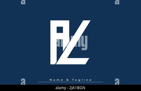 Alphabet letters Initials Monogram logo AL, LA Stock Vector