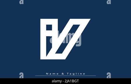 Alphabet letters Initials Monogram logo AO, OA Stock Vector