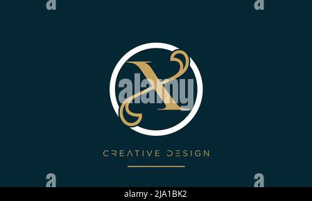Alphabet Letters OX or XO logo Monogram Stock Vector