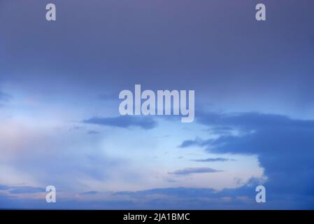Abstract sky with clouds in the evening Stock Photo