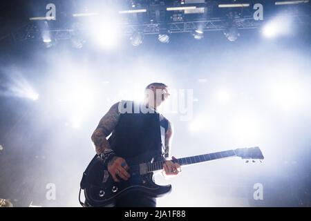 Tilburg, Netherlands. 22nd, April 2022. James Kent (pictured) and Johannes Persson perform a live concert during the Dutch music festival Roadburn Festival 2022 in Tilburg. (Photo credit: Gonzales Photo - Peter Troest). Stock Photo