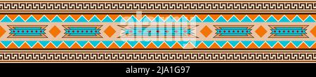Seamless repeat pattern southwest design - Vector Illustration Stock Vector