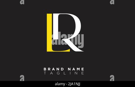 LR Alphabet letters Initials Monogram logo Stock Vector