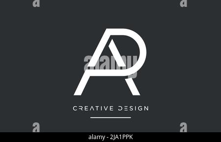 PA, AP, P or A Alphabet Letters Abstract logo Monogram Stock Vector