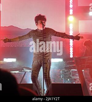 Gary Numan,On stage,Intruder Tour 2022,Albert Hall music venue,27 Peter St, Manchester,England,UK, M2 5QR Stock Photo