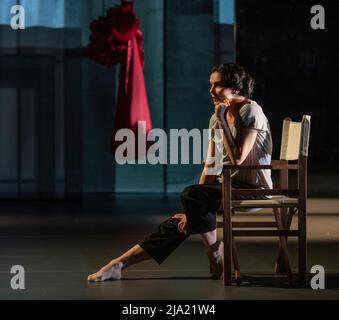 Queen Elizabeth Hall, Southbank Centre, London, UK. 26 May 2022. The London  premiere of Carmen, starring international ballet superstars Natalia  Osipova (The Royal Ballet) and Isaac Hernández runs from 27-28 May. Royal