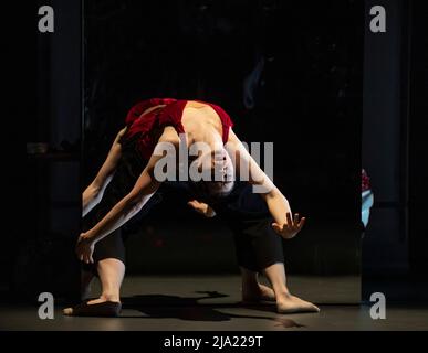 Queen Elizabeth Hall, Southbank Centre, London, UK. 26 May 2022. The London  premiere of Carmen, starring international ballet superstars Natalia  Osipova (The Royal Ballet) and Isaac Hernández runs from 27-28 May. Royal