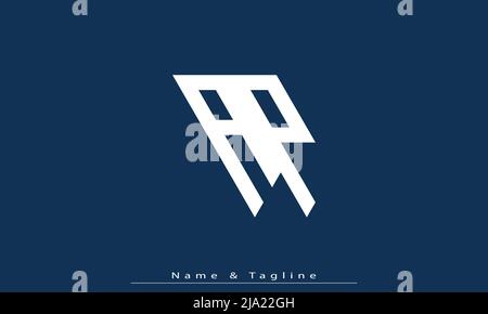 Alphabet letters Initials Monogram logo AP, PA Stock Vector
