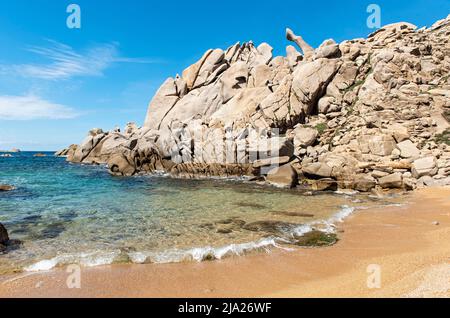 Spiaggia Cala Francese, Capo Testa, Sardinia, Italy Stock Photo