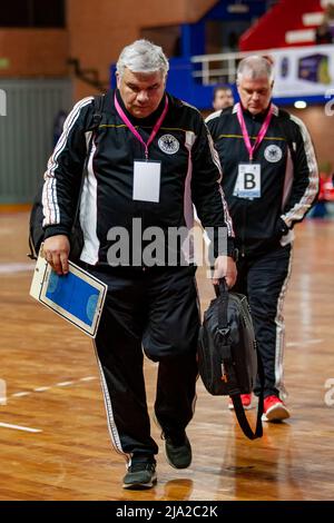 Argentina. May 26, 2022. Colegio Aleman (URY) coaches Hector SINTAS and Guillermo RESTANO at Estadio SAG Villa Ballester in Villa Ballester, Buenos Aires, Argentina. Credit: Fabian Lujan/ASN Media/Alamy Live News Stock Photo